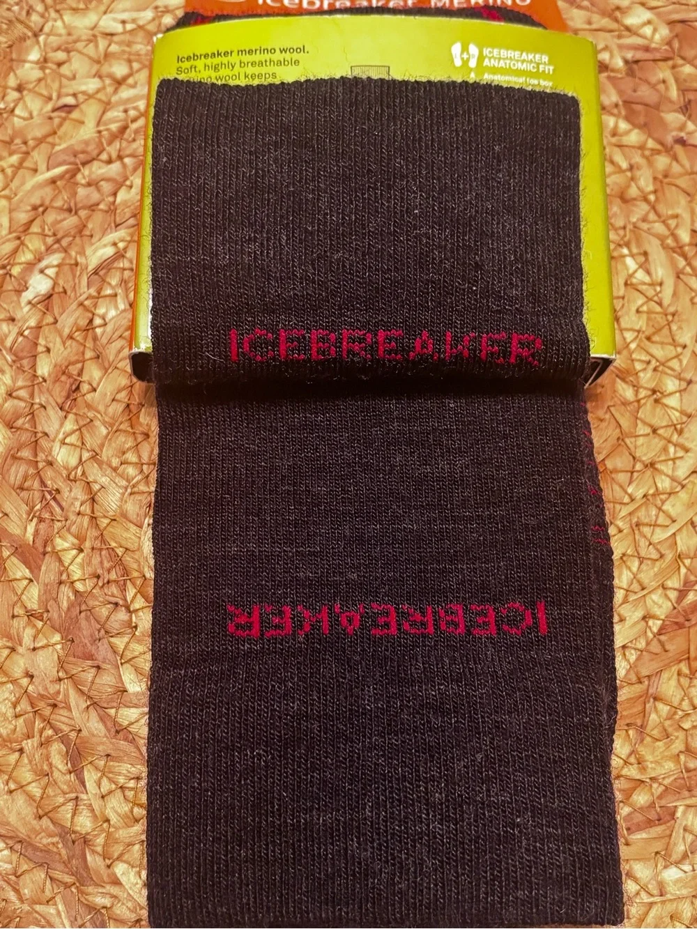Icebreaker Merino Hike Light Cushion Hike Crew Men Socks Size Small 7-8.5